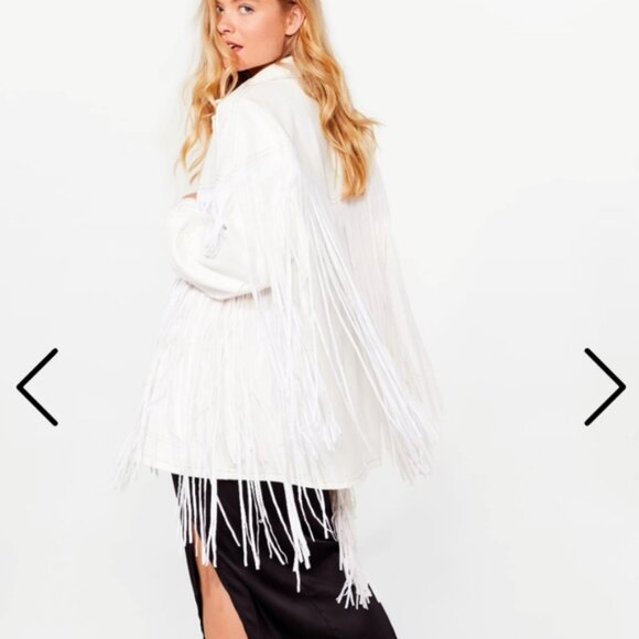 Nwt fringe white jacket - Picture 3 of 3